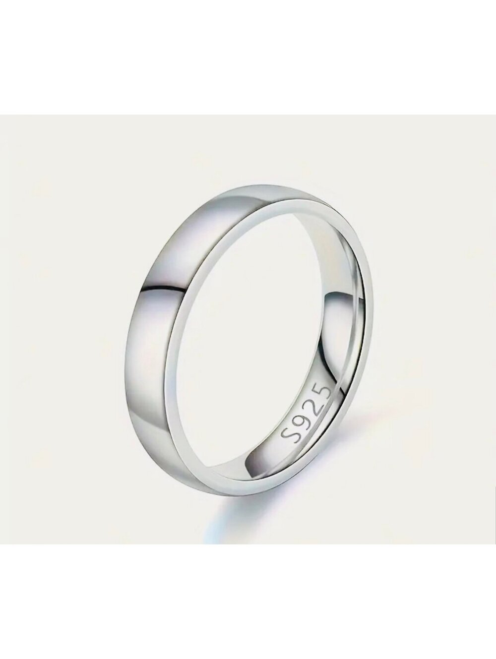 New - Titanium Steel Eternal Love Ring Band - Size 9